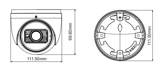 TD-9545E3B-A 4MP Network IR Water-Proof Turret Camera - Image 3